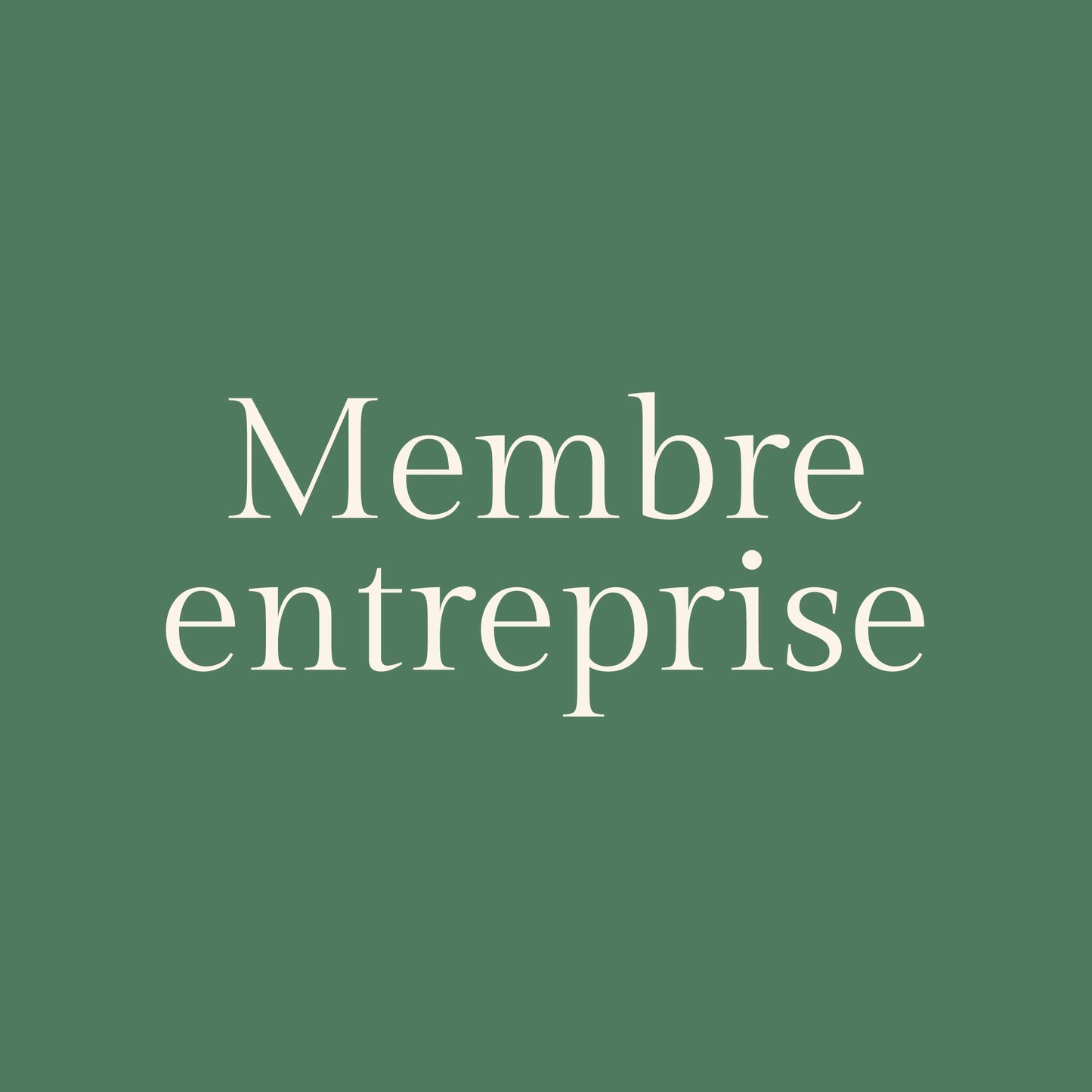 Membre entreprise 2026